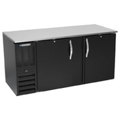 Beverage Air BB68HC-B - Refrigerated Back Bar Storage Cabinet, Two-section, 68"W X 30-3/8"D X 34"H