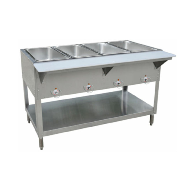 Hubert 28W-111 - Kratos® Electric Steam Table/Hot Food Table, Four Wells, Stationary