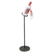 Hubert 73715 - Roll Bag Holder/Dispenser, 18" Dia. X 51"H, Floor Stand
