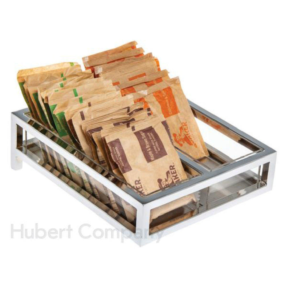 Hubert 70338 - Cerve Collection Oatmeal Packet Holder, 11-1/16"L X 9-1/8"W X 3-1/2"H