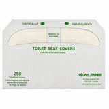 Alpine Industries ALPP400-C Toilet Seat Cover 15-1/4"W X 1"D X 10-5/8"H Half-fold