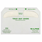 Alpine Industries ALPP400-C Toilet Seat Cover 15-1/4"W X 1"D X 10-5/8"H Half-fold