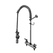 T&S Brass B-5120-CR-BJ EasyInstall Workboard Pre-Rinse Unit Deck Mount Mixing Faucet