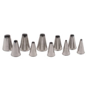 JB Prince B611 S Ateco Pastry Tube Tip Sizes 0- 9 French Star