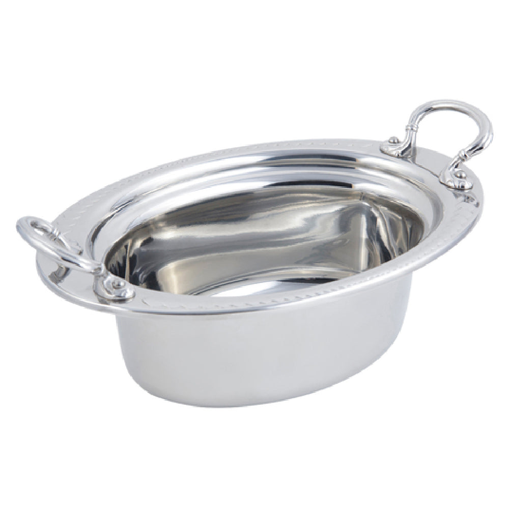 Bon Chef 5403HRSS Food Pan Full Oval 3-3/4 Qt. (120 Oz.) Capacity