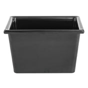 Hubert 87866 - 4S SmartFit™ 1/6 Size Black Melamine Cold Food Pan - 6 1/5"L X 6 7/10"W X 4"D