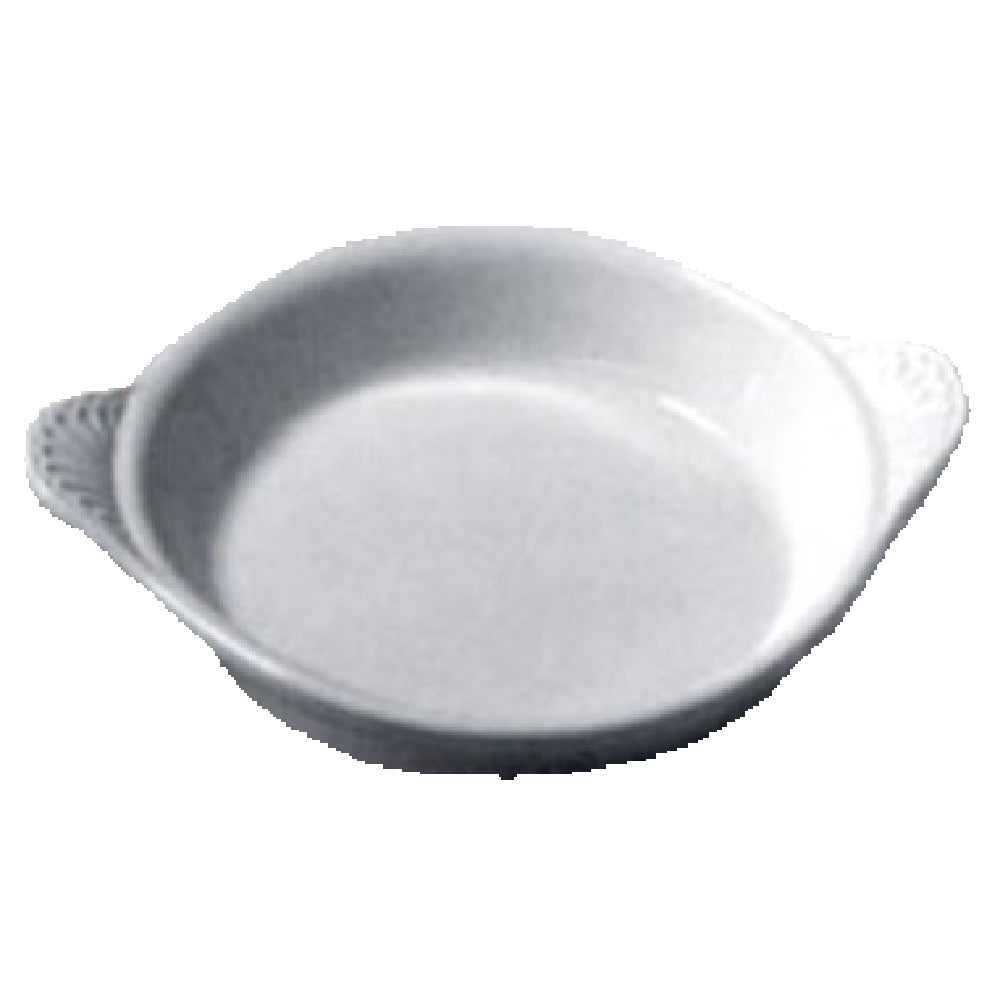 Steelite DC434W Shirred Egg 12 Oz. 8"L X 6-1/2"W X 1-1/8"H