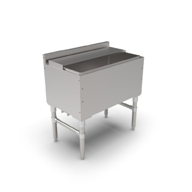 John Boos UBIB-1830-CP10-X Slim-Line Underbar Ice Bin/Cocktail Unit 30"W X 18"D X 32-1/2"H Overall Size