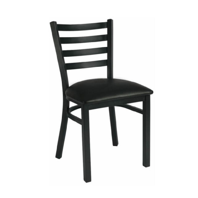 Hubert 32Q-027 - CenPro Metal Ladder Back Chair, 285 Lb. Weight Capacity, Standard Height