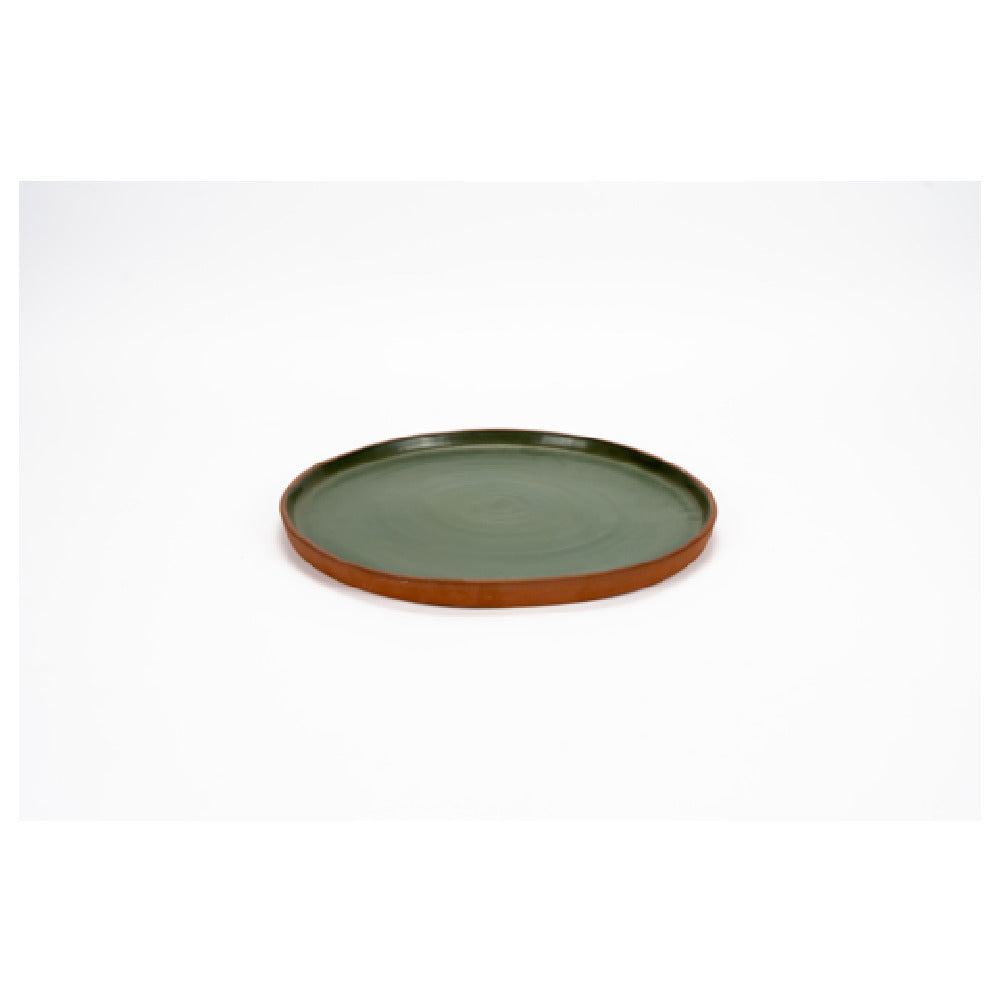 Arc Cardinal FP385 Maria Portugal Terracota Terra Green Plate (D:9.5'') Stoneware