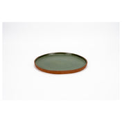 Arc Cardinal FP385 Maria Portugal Terracota Terra Green Plate (D:9.5'') Stoneware