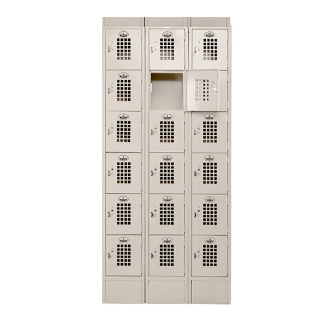 Winholt WL-618-ST Lockers 6-tier Floor Mounted