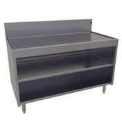 Glastender DBCB-48-LD Underbar Drainboard Open Front Cabinet Base 48"W X 24"D