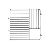 Vollrath PM2011-6-21 Plate Crate® Dishwasher Rack 10-3/4" To 11" Dia. (6) Extenders With Wire Dividers