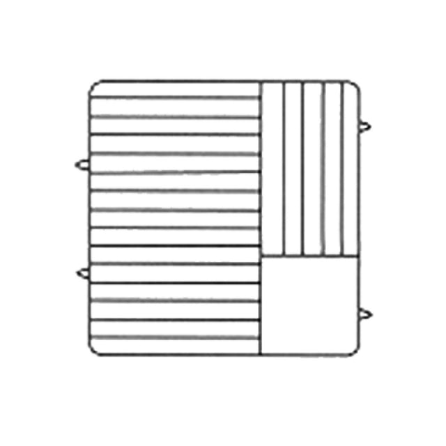 Vollrath PM2011-6-21 Plate Crate® Dishwasher Rack 10-3/4" To 11" Dia. (6) Extenders With Wire Dividers