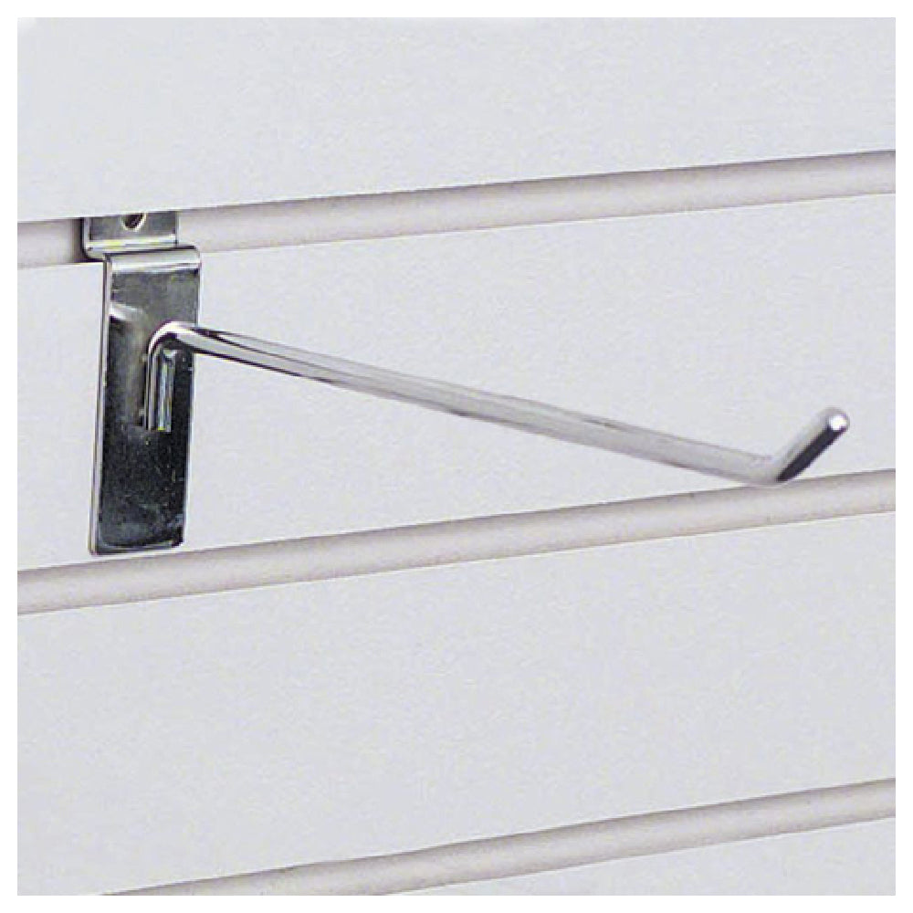 Hubert 64857 - Slatwall Hook, 1/4" Dia. X 8"L, Steel