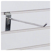 Hubert 64857 - Slatwall Hook, 1/4" Dia. X 8"L, Steel