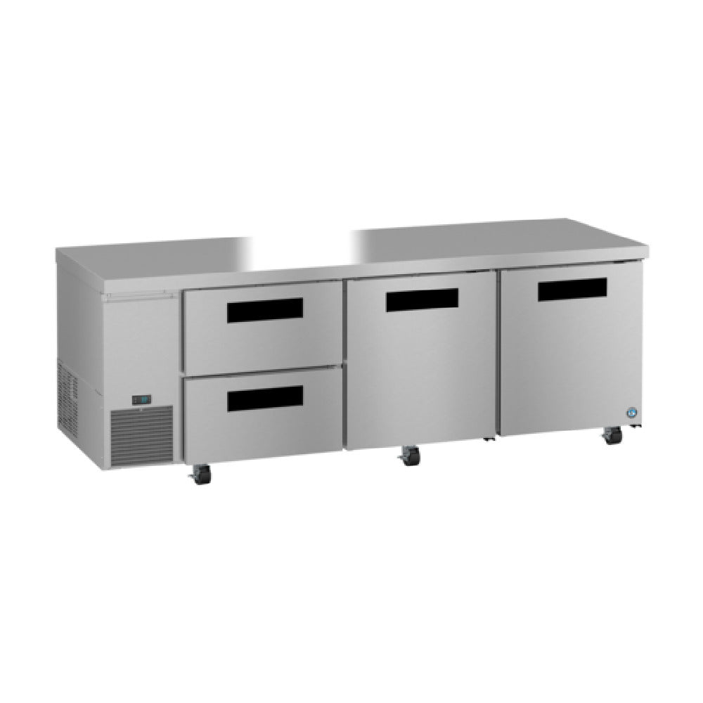 Hoshizaki ULR93B-D2 - Steelheart Series Undercounter Refrigerator, Reach-in, Three-section