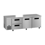 Hoshizaki ULR93B-D2 - Steelheart Series Undercounter Refrigerator, Reach-in, Three-section