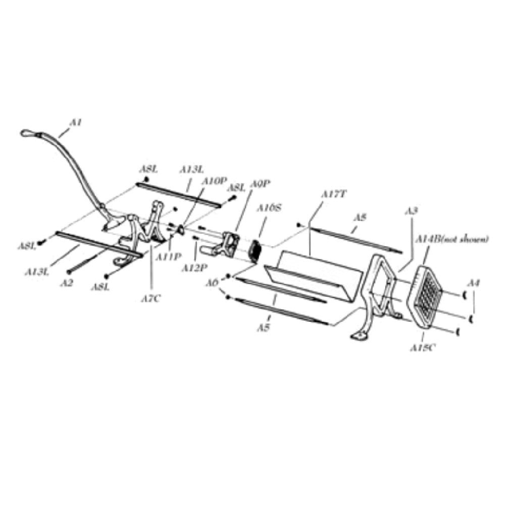 Alegacy Foodservice Products A9P Potato Pusher Only For French Fry Cutter