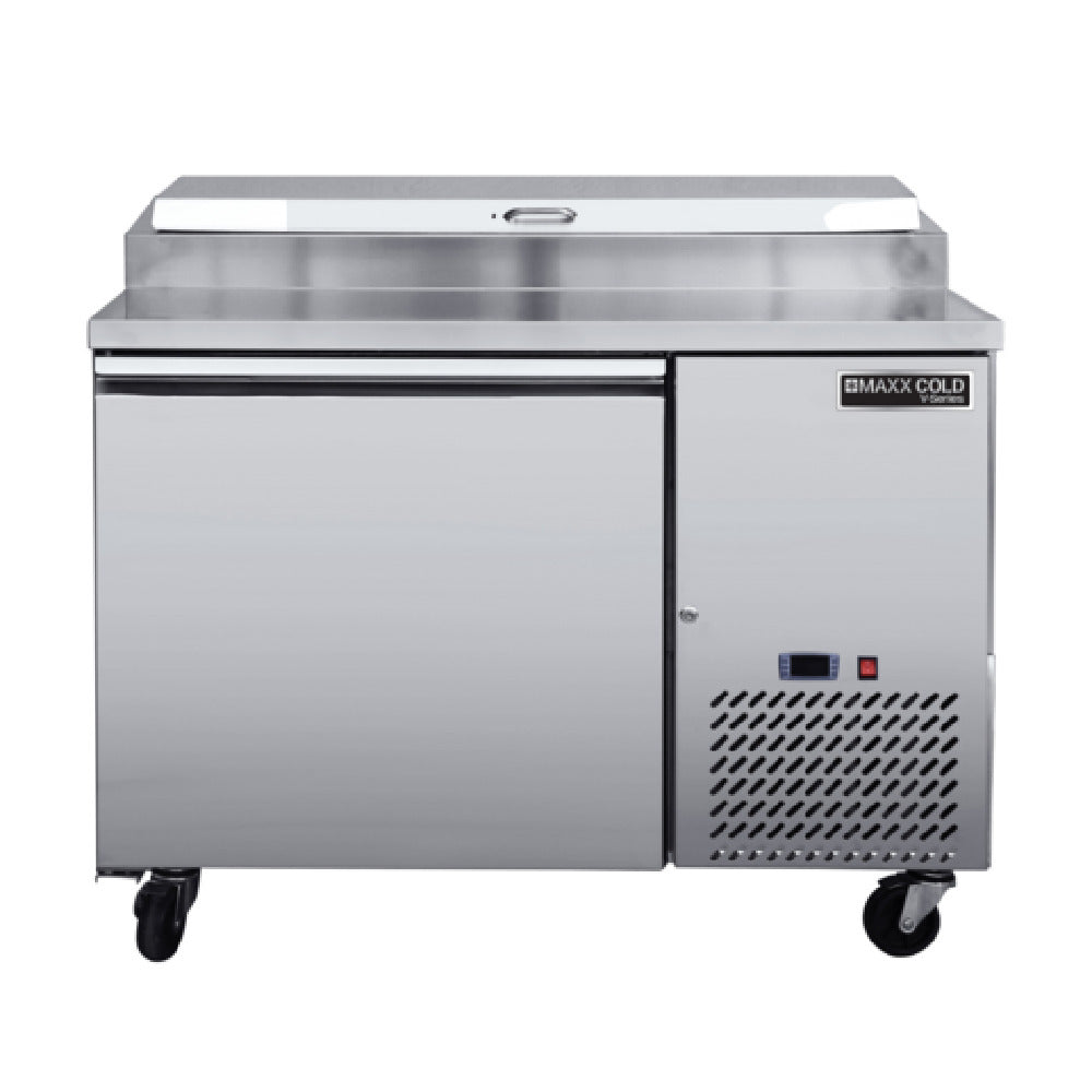 Maxximum MVPP50HC Maxx Cold V-Series Refrigerated Pizza Prep Table 50"W 11 Cu Ft