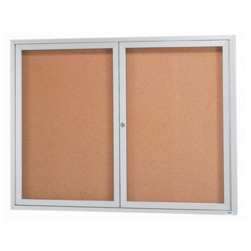 Aarco DCC4860R Aluminum Bulletin Board 60"W X 48"H Enclosed