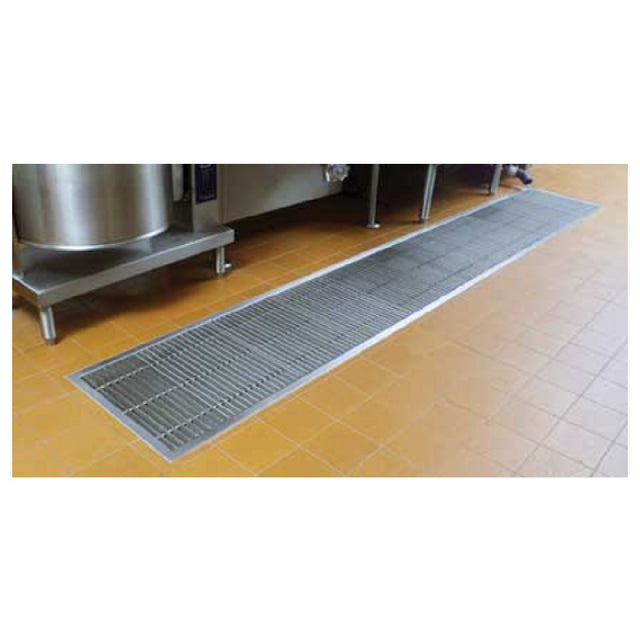 Eagle ASFT-1530-SG Anti-Splash Floor Trough 30"W X 15"D Stainless Steel Subway-style Grating