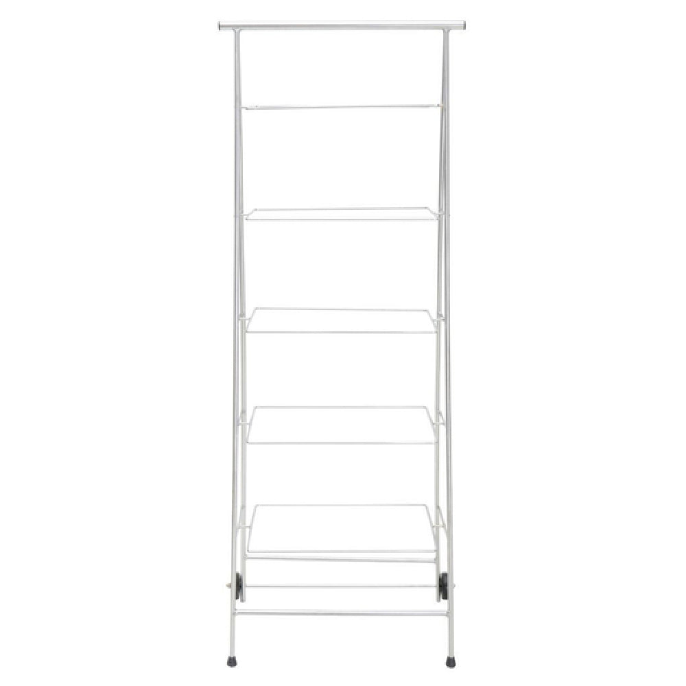 Hubert 54812 - Basket Stand, Mobile, 5-tier
