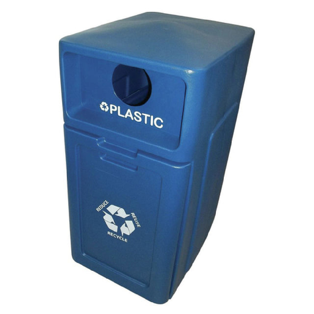 Hubert 28077 - Recycle Bin, "Plastic", 39 Gallon