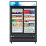 Koolmore MDR-2D-GSLD - Merchandiser Refrigerator, Two-sections, 53-1/8"W