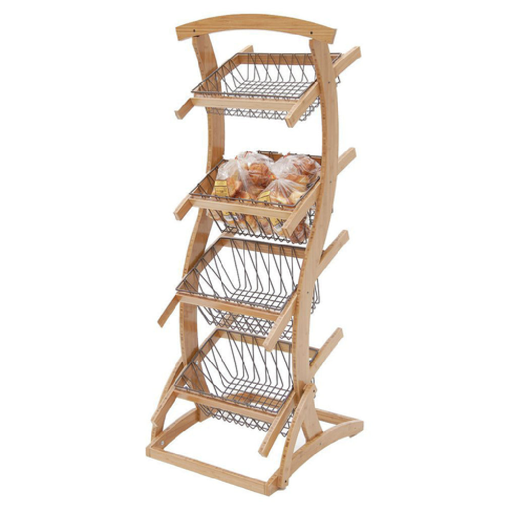Hubert 24246 - Merchandiser, 4-tier, 25-1/2" X 22-3/4" X 61"H Overall