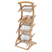 Hubert 24246 - Merchandiser, 4-tier, 25-1/2" X 22-3/4" X 61"H Overall
