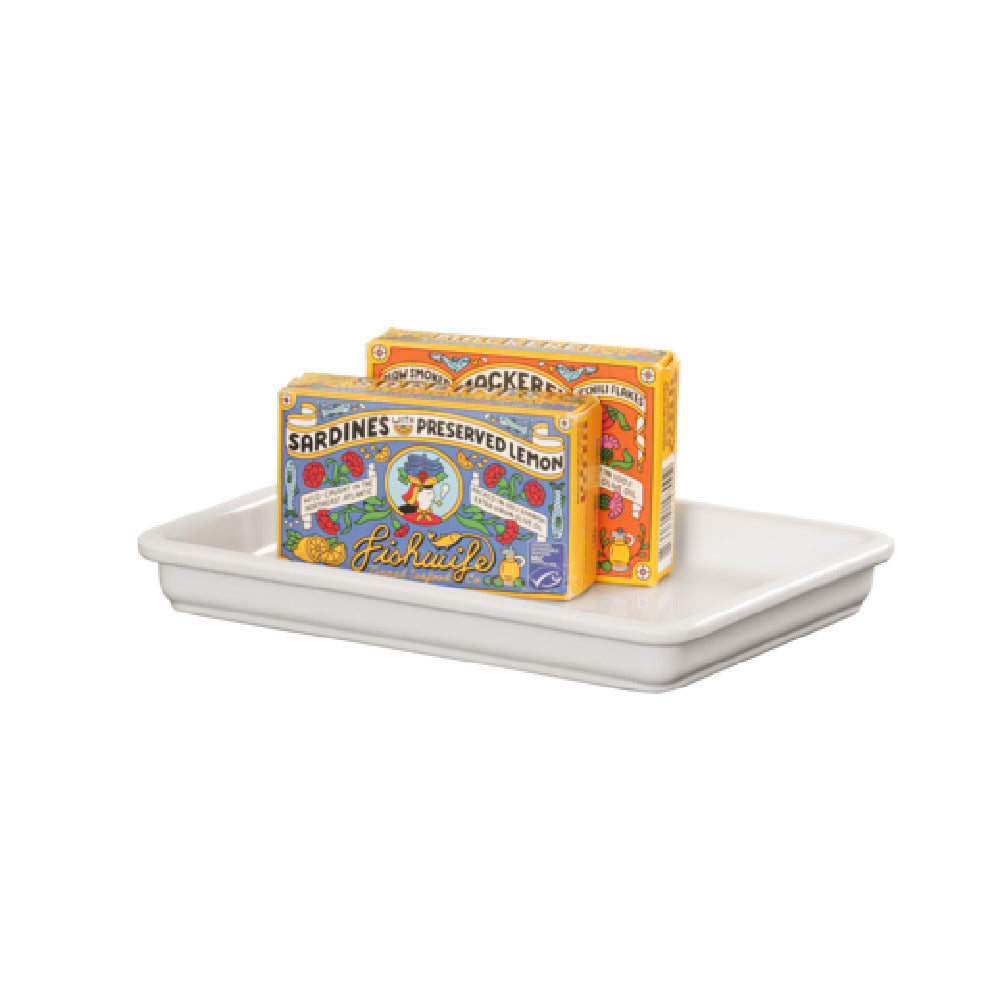 Cal Mil 3505-15W Serving Tray 9"W X 6.5"D X 1"H Dishwasher Safe