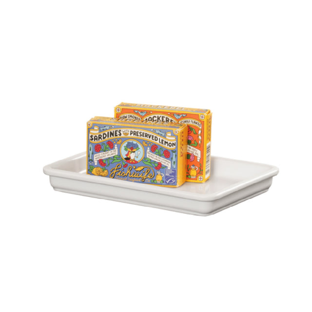 Cal Mil 3505-15W Serving Tray 9"W X 6.5"D X 1"H Dishwasher Safe
