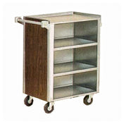 Lakeside 815 Bussing Cart Enclosed Back & Sides (4) Shelf
