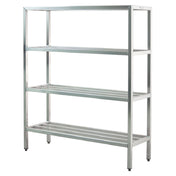 New Age Industrial 1064 H.D. Series Shelving Unit 4-tier 72"W X 20"D X 72"H
