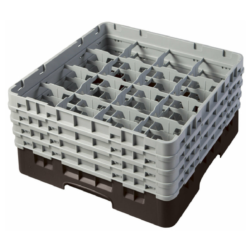 Cambro 16S800167 Camrack® Glass Rack With (4) Soft Gray Extenders Full Size