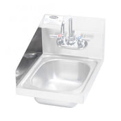 Krowne FG-L9 Factory Installed 17" Side Splash Left Side Spot Welded To Side Of Hand Sink