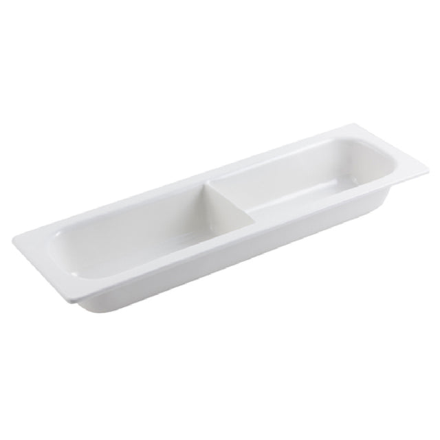 Bon Chef 5094DCGRN Chafer Food Pan With Divider 1/2 Size Long