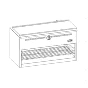 Jade Range JBR-CM48-WM Bistro™ Wall-Mount Cheesemelter Gas 48"