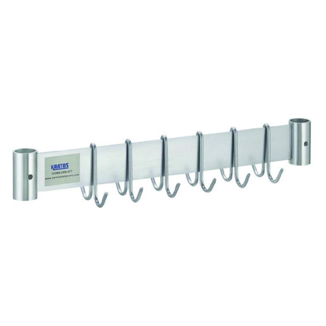 Hubert 50873 - Kratos Overshelf Pot Rack, 12", Stainless Steel