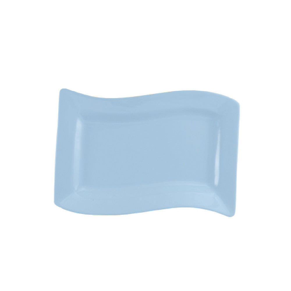 CAC China SOH-14-LBU Soho Platter 13-1/2"L X 8-7/8"W X 1-3/8"H Rectangular