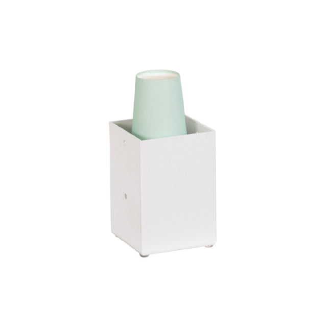 Cal Mil 787-15 White Classic Napkin Display 4.25"W X 4.25"D X 6"H