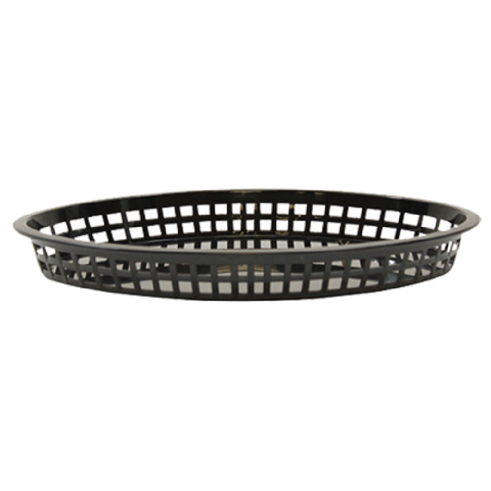 TableCraft Products 1086BK - Texas Platter Basket, 12-3/4" X 9-1/2" X 1-1/2", Oval