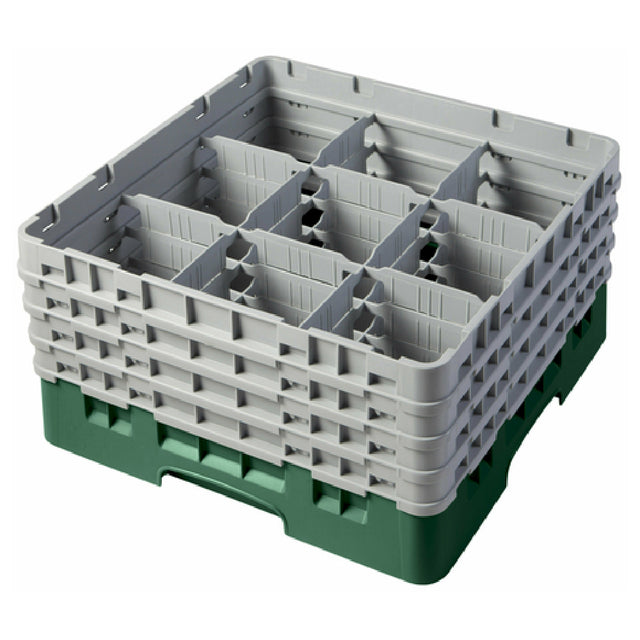 Cambro 9S800119 Camrack® Glass Rack With (4) Soft Gray Extenders Full Size
