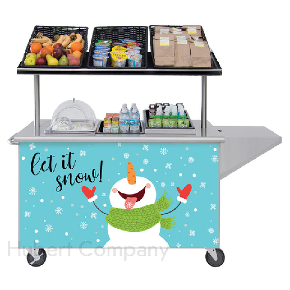Hubert 40317 - Magnetic Sign, "let It Snow" With Snowman, 49"L X 26"H
