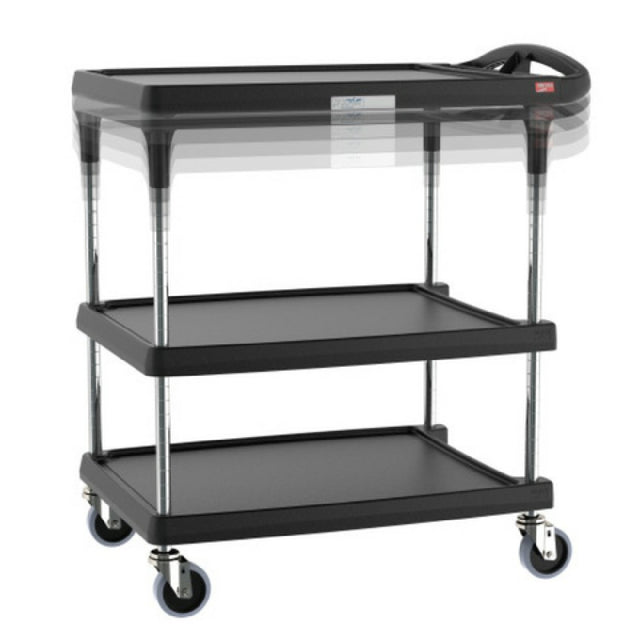 Metro MY2030-34BL-PL MyCart® Plus Series Utility Cart (3) Shelves