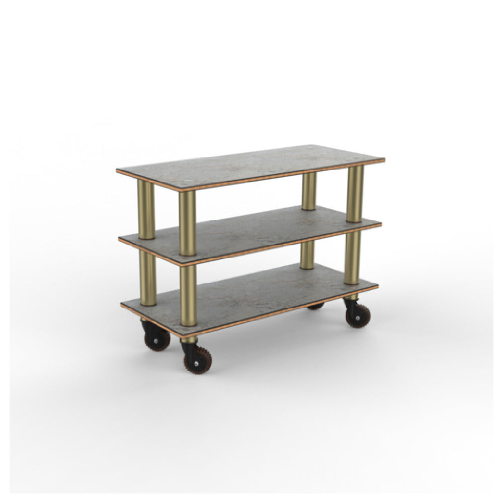 Steelite MGCMSX02GBXH - Modular Creative Extension Unit Grey Brushed Brass, 47.0" X 21.0" X 35.0"