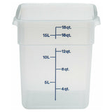 Cambro 18SFSPP190 CamSquare® Food Container 18 Qt. 11-1/4"L X 12-1/4"W X 12-5/8"H