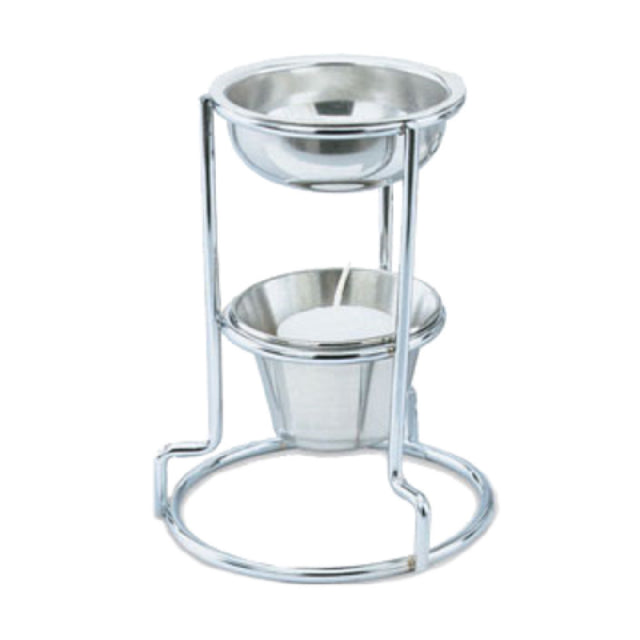 Vollrath 46771 Butter Melter 5-5/8"H 3 Oz. Stainless Steel Butter Cup & Candle Holder